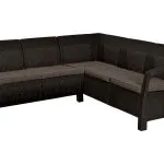 CORFU RELAX MŰRATTAN KERTI SAROKGARNITÚRA ASZTAL NÉLKÜL