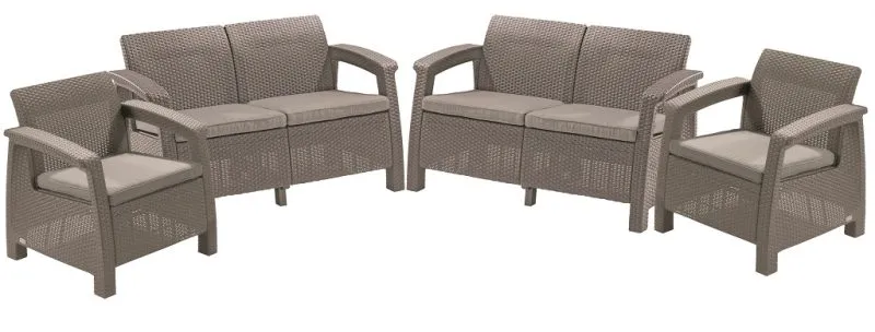 CORFU REST MŰRATTAN KERTI BÚTOR SZETT ASZTAL NÉLKÜL