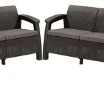 CORFU REST MŰRATTAN KERTI BÚTOR SZETT ASZTAL NÉLKÜL