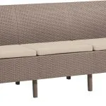 SALEMO 3 ÜLÉSES MŰRATTAN KERTI KANAPÉ