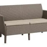 SALEMO 2 ÜLÉSES MŰRATTAN KERTI KANAPÉ