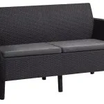 SALEMO 2 ÜLÉSES MŰRATTAN KERTI KANAPÉ