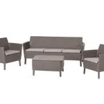 SALEMO 3 SEATER MŰRATTAN KERTI BÚTOR SZETT