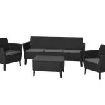 SALEMO 3 SEATER MŰRATTAN KERTI BÚTOR SZETT