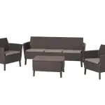 SALEMO 3 SEATER MŰRATTAN KERTI BÚTOR SZETT