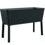 SPLENDOR MEGEMELT MŰANYAG KERTI VIRÁGLÁDA 120L (FONOTT RATTAN)