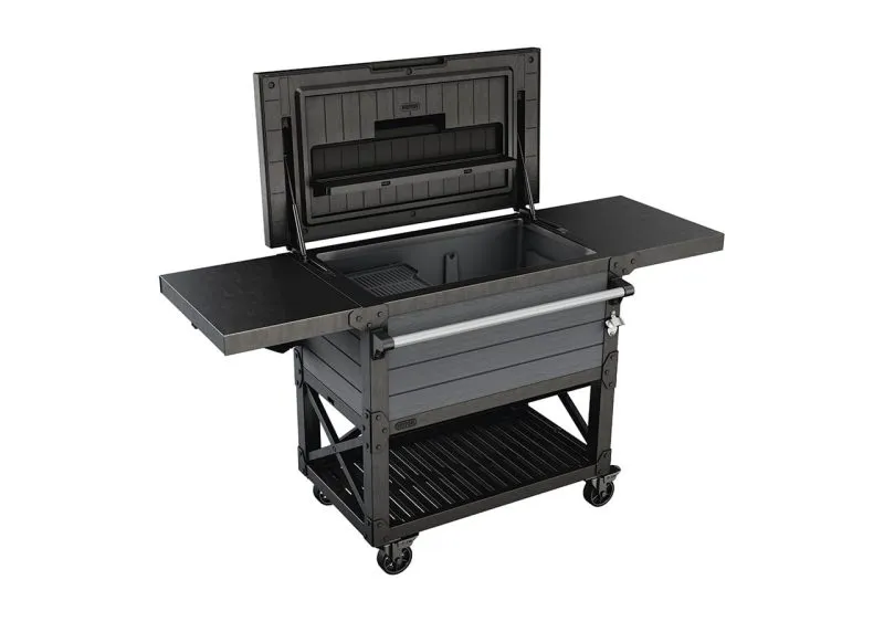 PATIO COOLER & BEVERAGE CART SZÜRKE