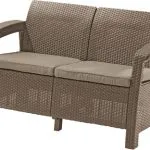 CORFU LOVE SEAT MŰRATTAN KERTI 2 ÜLÉSES KANAPÉ