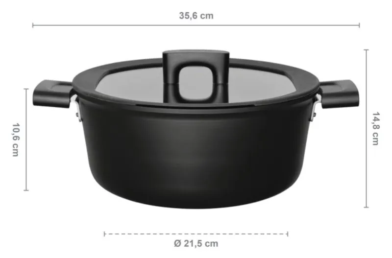 Hard Face lábas fedõvel 5L