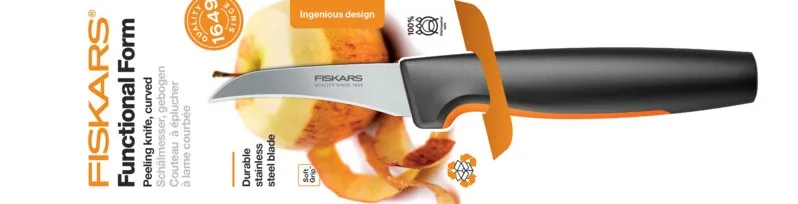 Functional Form hámozókés, hajlított (7cm)