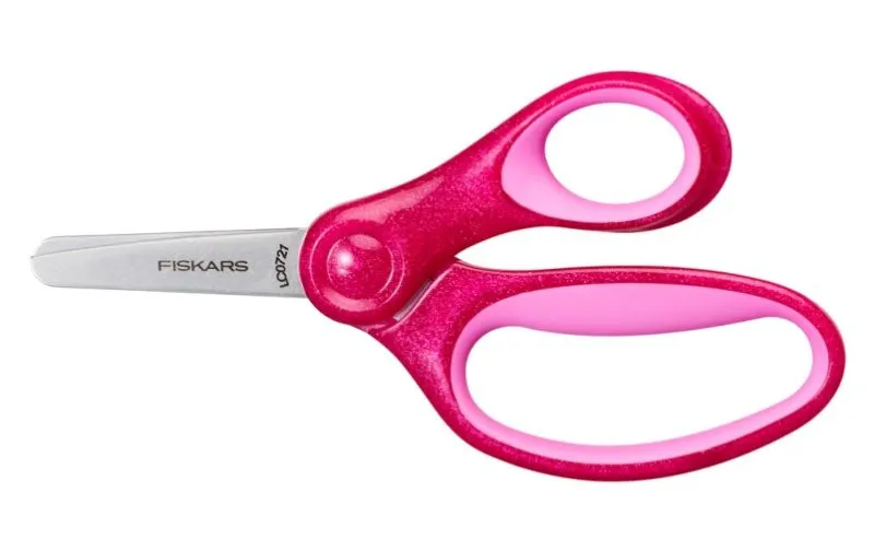 Csillogó gyermekolló, 13 cm rózsaszín(kifutó)