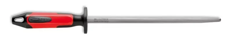 Dick 30cm-es, kerek fenõacél, piros-fekete nyéllel