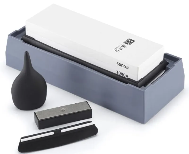 Fenõkõ szett, #1000/6000 + állvány + élszögtartó + gyémánt tisztító + vízcseppentõ