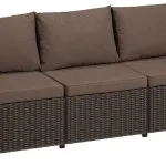 CALIFORNIA 3 ÜLÉSES MŰRATTAN KERTI KANAPÉ