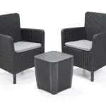 TRENTON BALCONY MŰRATTAN KERTI BÚTOR SZETT 
(fonott rattan mintájú asztal)