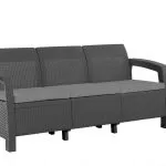 CORFU LOVE SEAT MAX MŰRATTAN KERTI 3 ÜLÉSES KANAPÉ