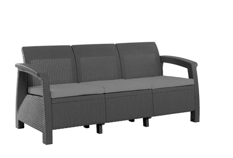 CORFU LOVE SEAT MAX MŰRATTAN KERTI 3 ÜLÉSES KANAPÉ