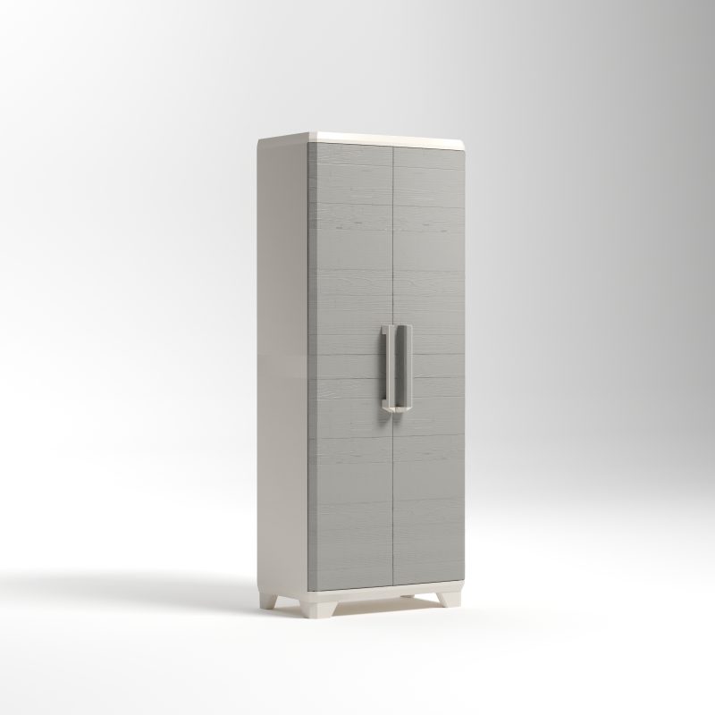 KETER "LINEAR WOOD TALL" MŰANYAG SZEKRÉNY