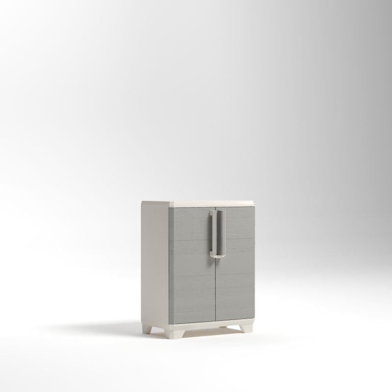 KETER "LINEAR WOOD BASE" MŰANYAG SZEKRÉNY