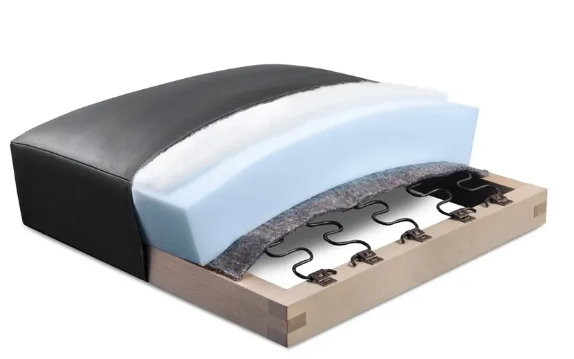 Hullámrugó kivitel metszete