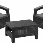 CORFU WEEKEND MŰRATTAN FOTEL KÁVÉZÓ ASZTALLAL