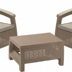 CORFU WEEKEND MŰRATTAN FOTEL KÁVÉZÓ ASZTALLAL