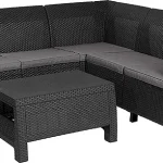 CORFU RELAX MŰRATTAN KERTI SAROKGARNITÚRA