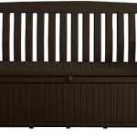 PATIO BENCH MŰANYAG KERTI PAD/TÁROLÓ 227L