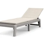 ATLAS MŰANYAG KERTI NAPOZÓÁGY(párnával) - Lágy bézs & kavicsszürke / bézs