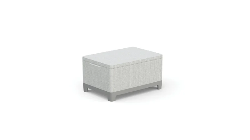 SCANDI JUTE TÁROLÓS ASZTAL (MIX&MATCH) - Hamuszürke  & viharszürke / világosszürke