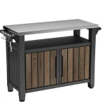 DECOCOAT UNITY MŰANYAG XL KERTI GRILL ASZTAL 207L - dió