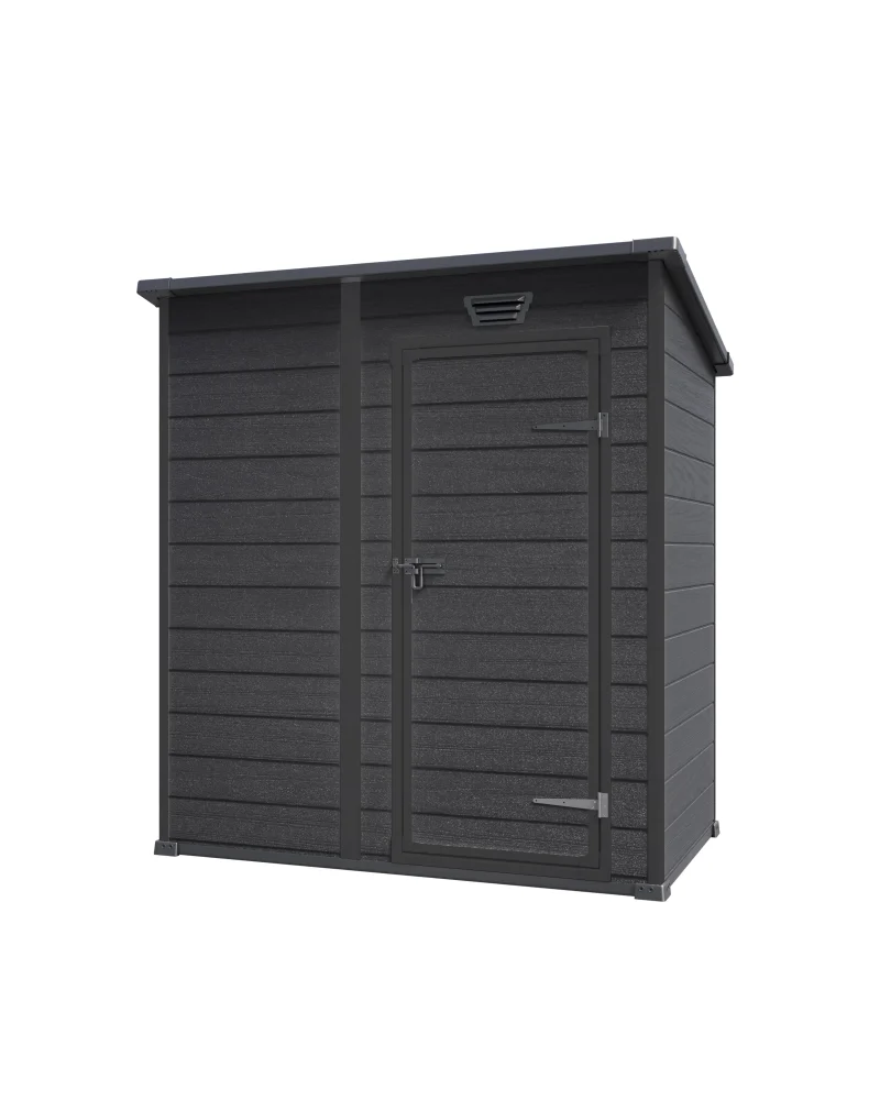 ESSENTIALS 6X4 MŰANYAG SZERSZÁMOSHÁZ - sötétszürke/fekete