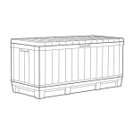 DECOCOAT KENTWOOD MŰANYAG KERTI TÁROLÓ 350L - dió - Image 19