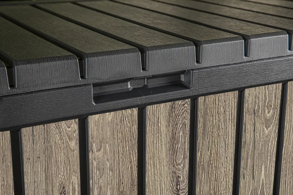 DECOCOAT KENTWOOD MŰANYAG KERTI TÁROLÓ 350L - dió - Image 25